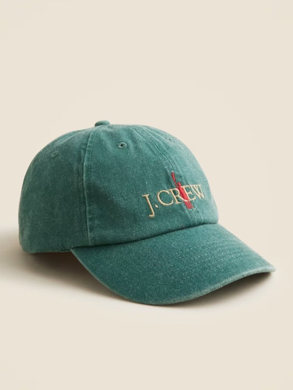 J.Crew Limited Edition Embroidered oarsman cotton baseball cap NEW w tags